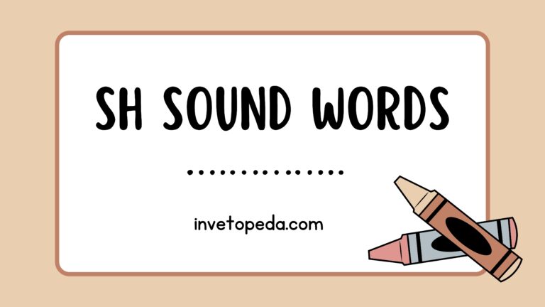 Sh Sound Words
