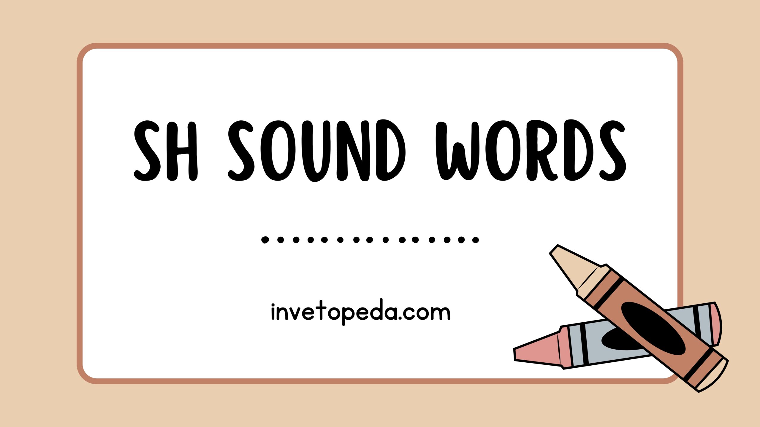 Sh Sound Words