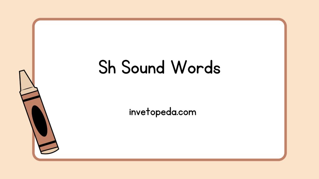 Sh Sound Words